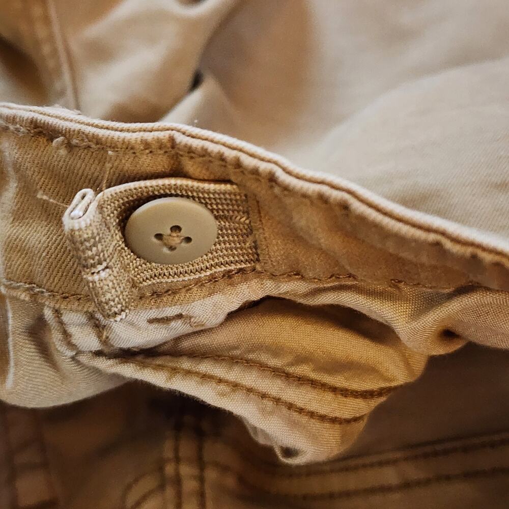 Cat & Jack Boys Straight Leg Jeans Size 14 Khaki Stretch Adjustable Waist - Picture 8 of 11